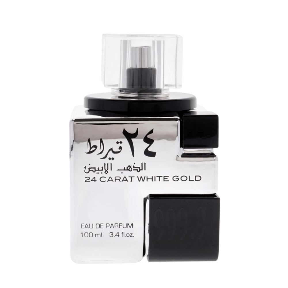 Lattafa Unisex Perfume Lattafa 24 Carat White Gold Eau de Parfum Unisex Fragrance Spray (100ml)