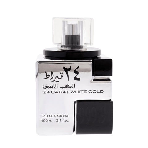 Lattafa Unisex Perfume Lattafa 24 Carat White Gold Eau de Parfum Unisex Fragrance Spray (100ml)
