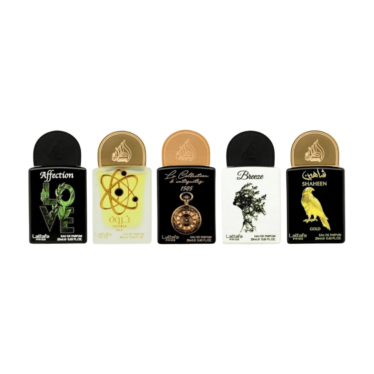Lattafa Unisex Perfume Lattafa Pride Collection No. 1 Eau de Parfum Unisex Fragrance Spray Gift Set (5 x 20ml)