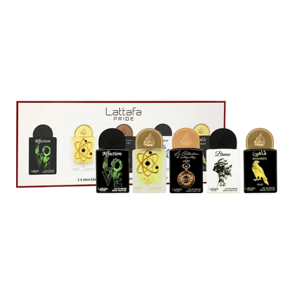 Lattafa Unisex Perfume Lattafa Pride Collection No. 1 Eau de Parfum Unisex Fragrance Spray Gift Set (5 x 20ml)
