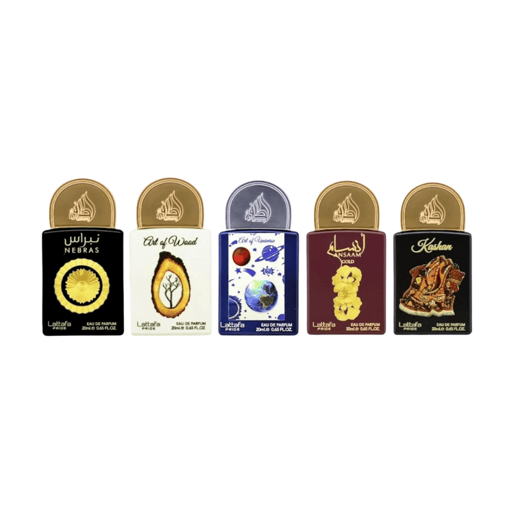 Lattafa Unisex Perfume Lattafa Pride Collection No. 3 Eau de Parfum Unisex Fragrance Gift Set (5 x 20ml)