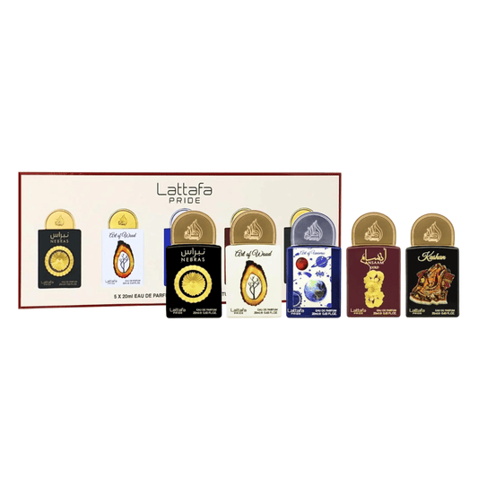 Lattafa Unisex Perfume Lattafa Pride Collection No. 3 Eau de Parfum Unisex Fragrance Gift Set (5 x 20ml)