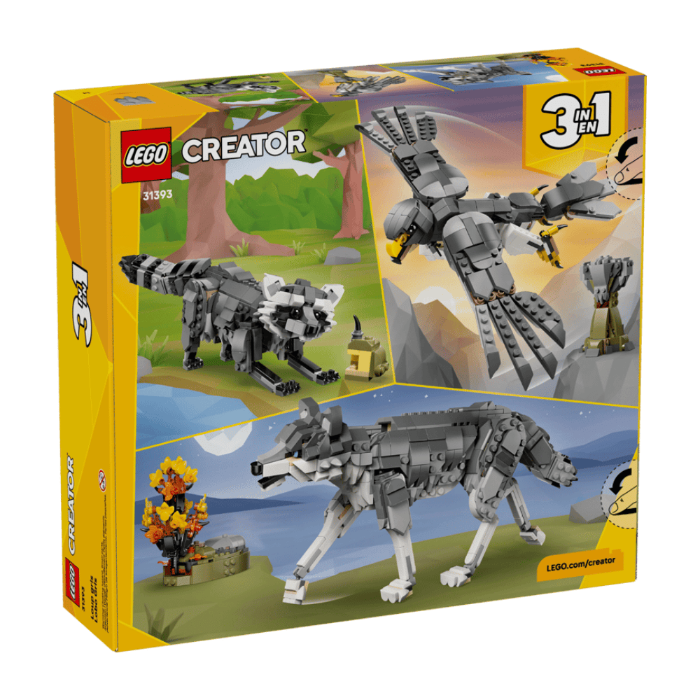 LEGO LEGO LEGO Creator 3-in-1 Forest Animals: Wolf (31393)