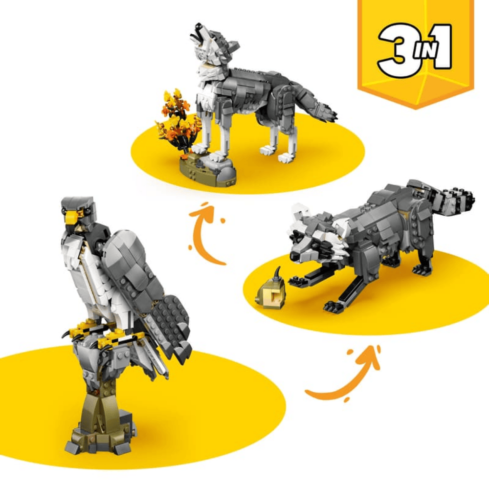 LEGO LEGO LEGO Creator 3-in-1 Forest Animals: Wolf (31393)