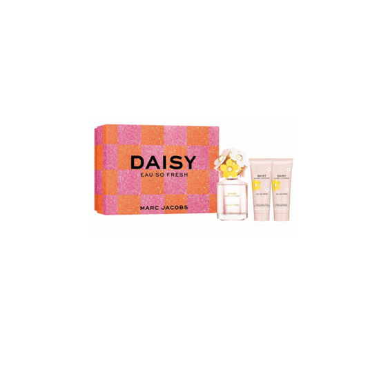 Marc Jacobs Women's Perfume Marc Jacobs Daisy Eau So Fresh Eau de Toilette Women's Perfume Gift Set Spray (75ml) with Body Lotion & Shower Gel