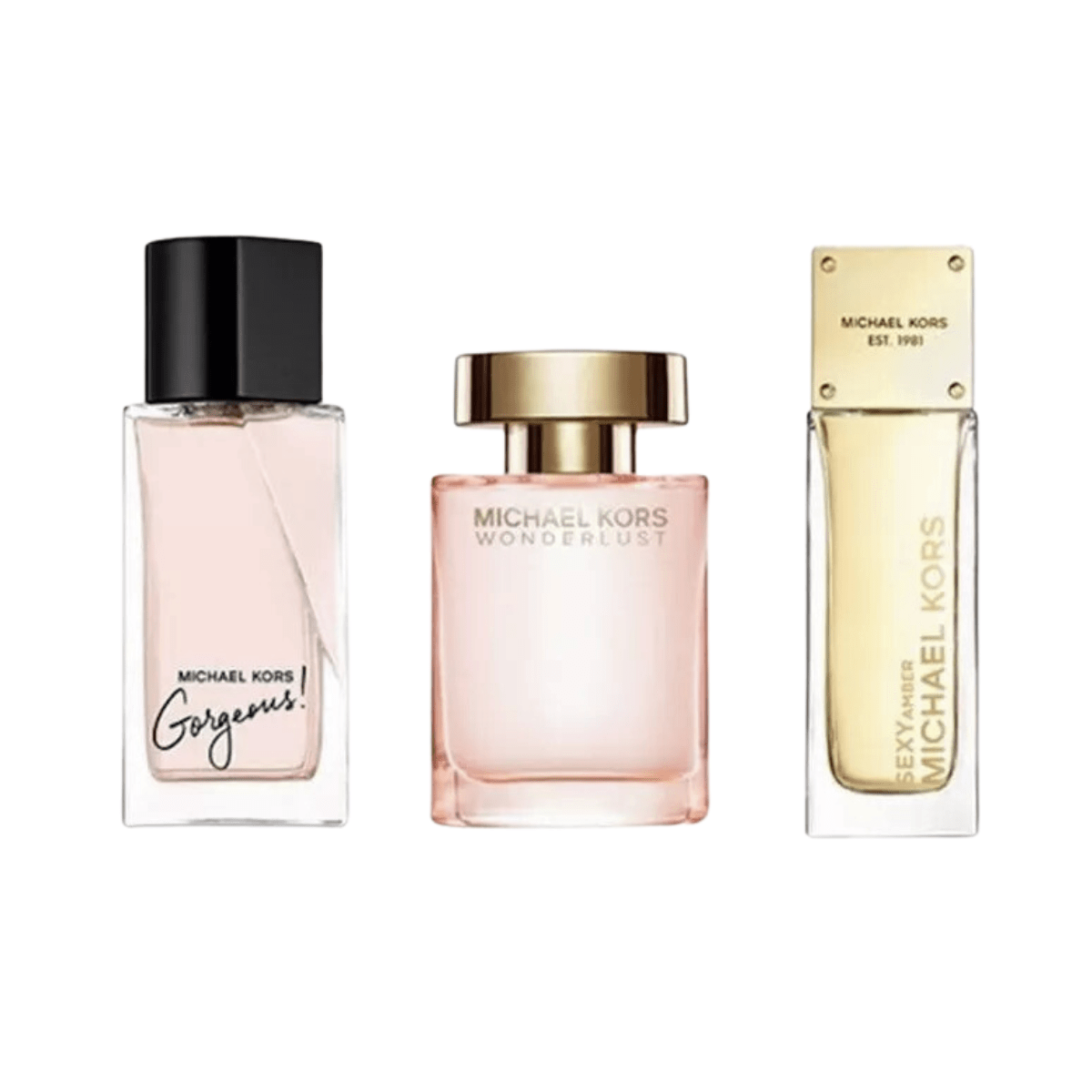 Michael Kors Women's Perfume Michael Kors Miniatures Eau De Parfum Women's Perfume Gift Set 3 x 5ml (Gorgeous + Wonderlust + Sexy Amber)