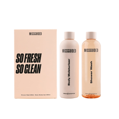 Missguided Women's Perfume Missguided So Fresh So Clean Bath & Body Gift Set (Shower Gel 200ml + Body Moisturiser 200ml)