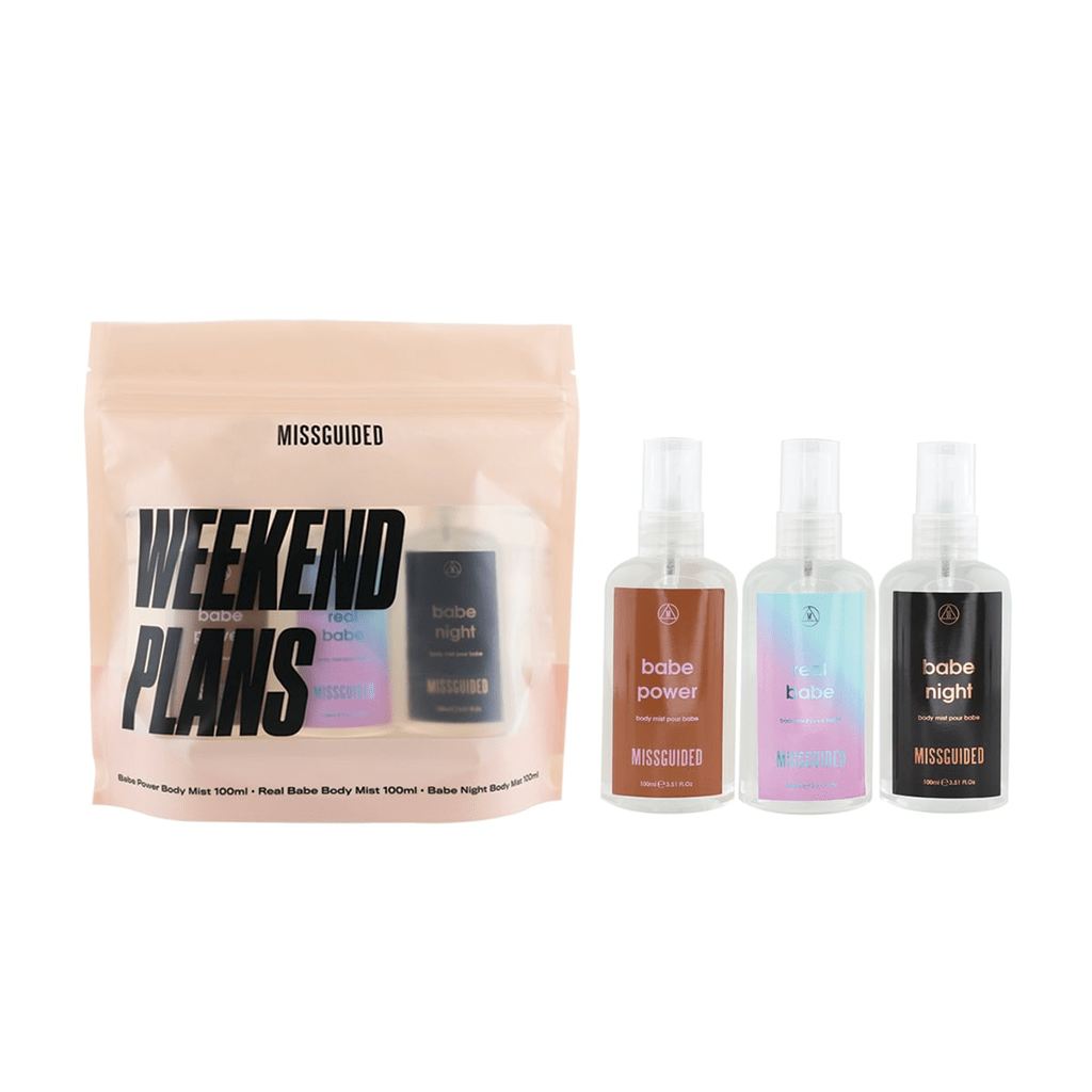 Missguided Women's Perfume Missguided Weekend Plans Body Mist Trio Gift Set 3x100ml (Babe Power + Real Babe + Babe Night)