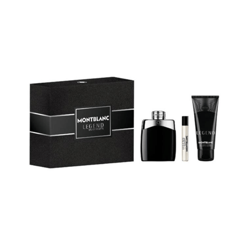 Montblanc Men's Aftershave Mont Blanc Legend Eau de Toilette Men's Aftershave Gift Set Spray (100ml) with 100ml Shower Gel + 7.5ml EDT