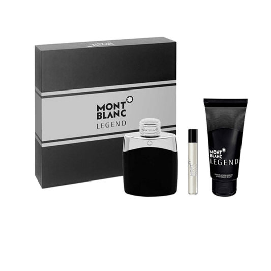 Montblanc Men's Aftershave Mont Blanc Legend Eau de Toilette Men's Aftershave Gift Set Spray (100ml) with 100ml Shower Gel + 7.5ml EDT