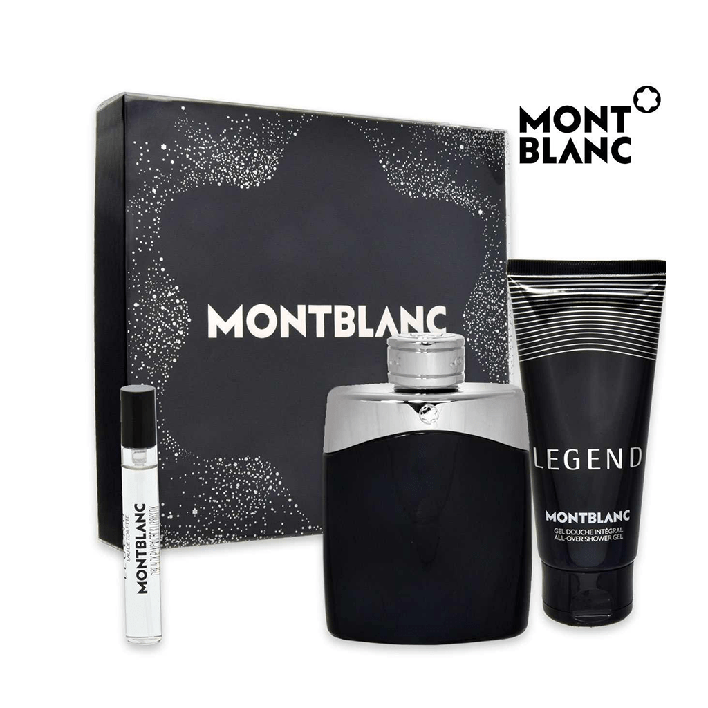 Mont Blanc Legend Eau de Toilette Men s Aftershave Gift Set Spray 100ml with 100ml Shower Gel 7.5ml EDT