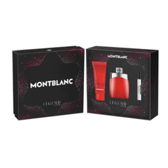 Montblanc Men's Aftershave Mont Blanc Legend Red Eau de Parfum Men's Aftershave Gift Set Spray (100ml) with 100ml Shower Gel + 7.5ml EDP Splash