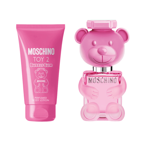 Moschino Women's Perfume Moschino Toy 2 Bubble Gum Eau de Toilette Women's Gift Set Spray (30ml) with Body Lotion