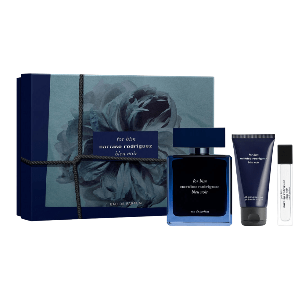 Narciso Rodriguez Men's Aftershave Narciso Rodriguez Bleu Noir Eau de Parfum Men's Aftershave Gift Set (100ml EDP + 50ml Shower Gel + 10ml EDP)