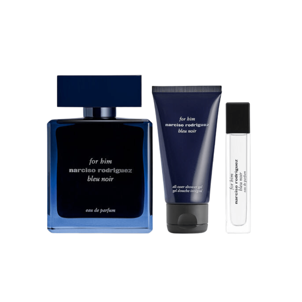 Narciso Rodriguez Men's Aftershave Narciso Rodriguez Bleu Noir Eau de Parfum Men's Aftershave Gift Set (100ml EDP + 50ml Shower Gel + 10ml EDP)