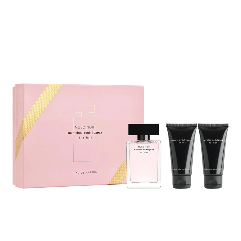Narciso Rodriguez Women's Perfume Narciso Rodriguez Musc Noir Eau de Parfum Gift Set (100ml) with Body Lotion and 10ml EDP