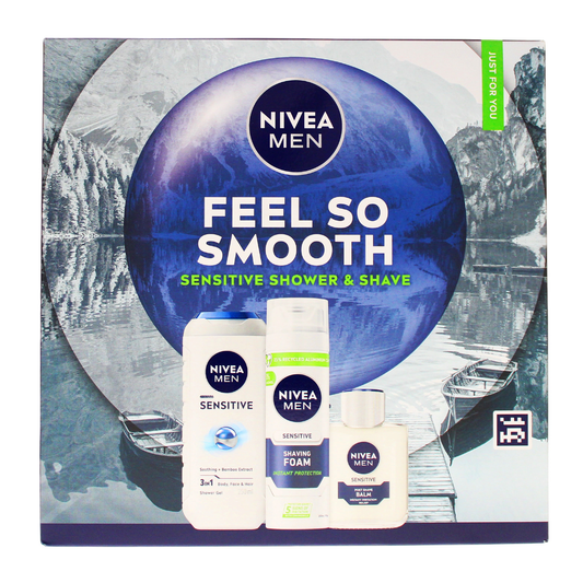 Nivea Skin Care Nivea Men Feel So Smooth Sensitive Shower & Shave 3pc Gift Set