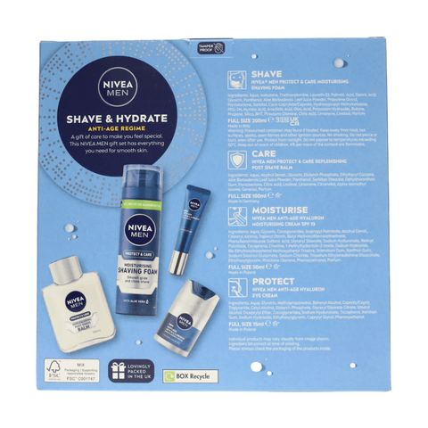 Nivea Skin Care Nivea Men Shave & Hydrate 4pc Gift Set