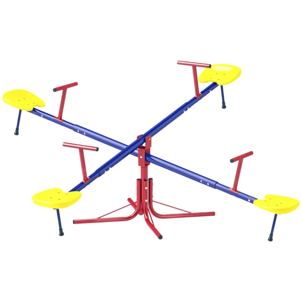 OUTSUNNY Toy Outsunny Kids Metal Seesaw 4 Seater Teeter Totter - 344-024