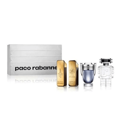 Paco Rabanne Men's Aftershave Paco Rabanne Men's Collection Miniatures Gift Set (4 x 5ml) - 1 Million EDT, 1 Million Parfum, Invictus EDT, Phantom EDT