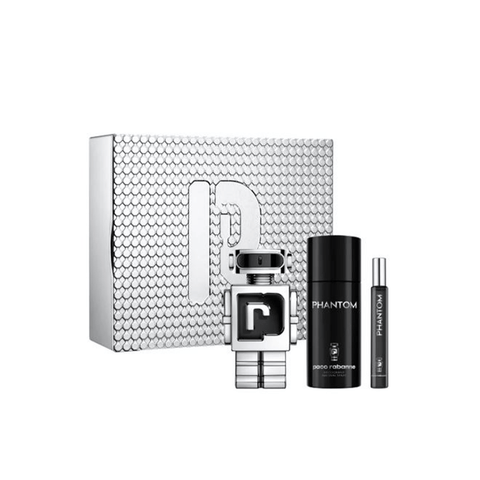 Paco Rabanne Men's Aftershave Paco Rabanne Phantom Eau De Toilette Gift Set Spray (100ml) with Deodorant and 10ml EDT