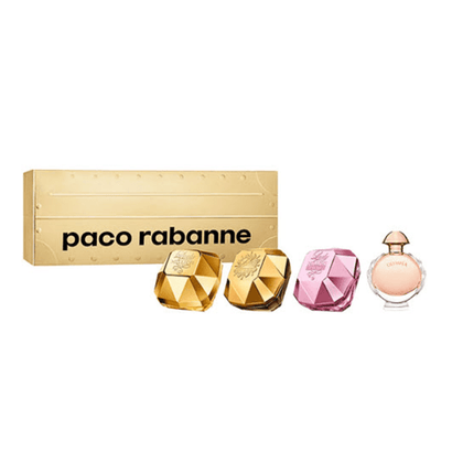 Paco Rabanne Women's Perfume Paco Rabanne Women's Miniatures Women's Gift Set x4 (Lady Million Prive, Lady Million, Olympea Intense,  Olympea)