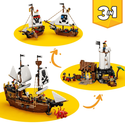 Perfume Direct RETIRED LEGO Creator 3-in-1 Iconic Pirate Ship (31109)