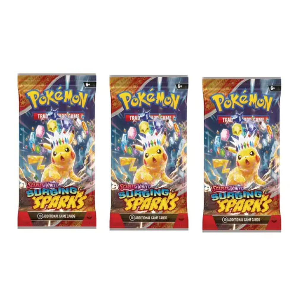 Pokemon Pokemon Pokemon TCG Scarlet & Violet Surging Spark (3 packs)