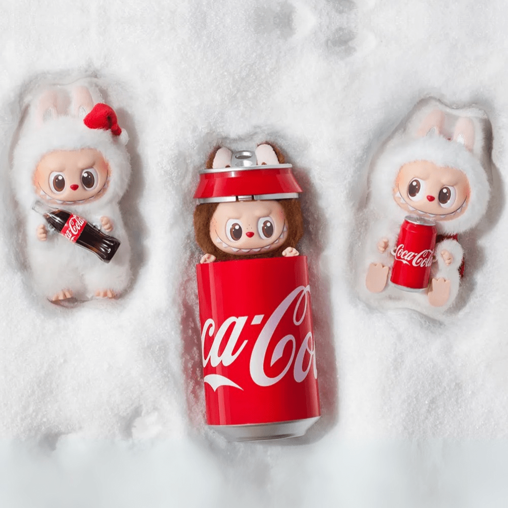 Pop Mart Plushie Labubu THE MONSTERS Coca Cola Series - Vinyl Plush Pendant Blind Box