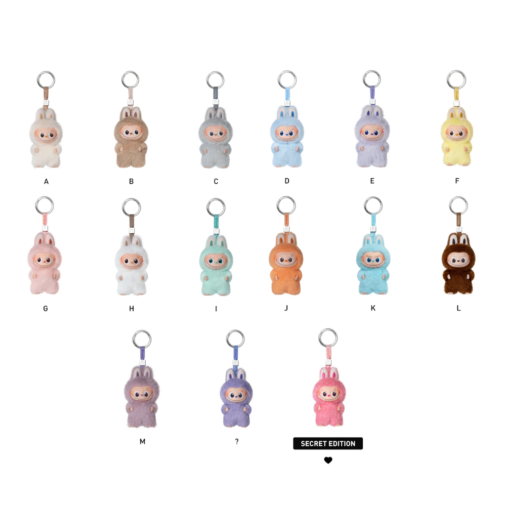 Pop Mart Plushie Labubu THE MONSTERS Pin For Love A-M Series - Vinyl Plush Pendant Blind Box