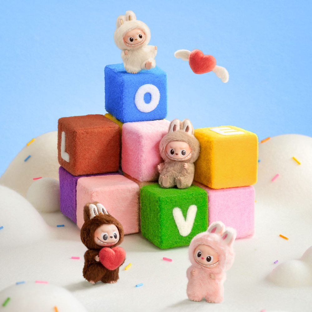 Pop Mart Plushie Labubu THE MONSTERS Pin For Love A-M Series - Vinyl Plush Pendant Blind Box