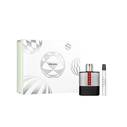 Prada Men's Aftershave Prada Luna Rossa Carbon Eau de Toilette Men's Aftershave Gift Set Spray (100ml) with 10ml EDT