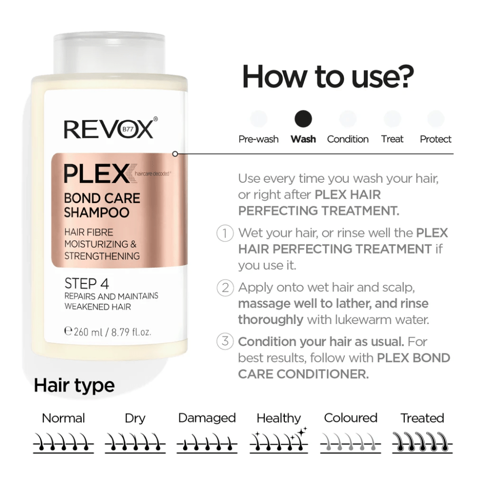 Revox Hair Care Revox B77 Plex Bond Care Shampoo (260ml)
