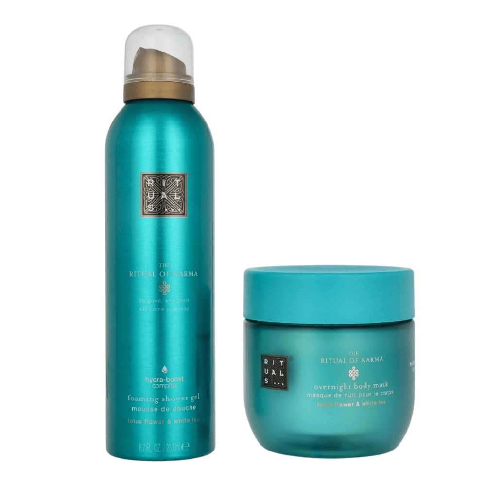 Rituals Skin Care Rituals The Ritual of Karma Gift Set (200ml Foaming Shower Gel + 125ml Overnight Body Mask)