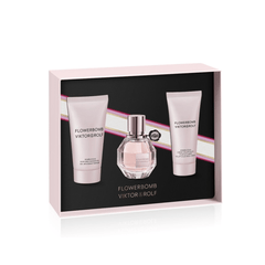 Viktor & Rolf Women's Perfume Viktor & Rolf Flowerbomb Eau de Parfum Gift Set (30ml) with 50ml Body Lotion and 40ml Body Cream
