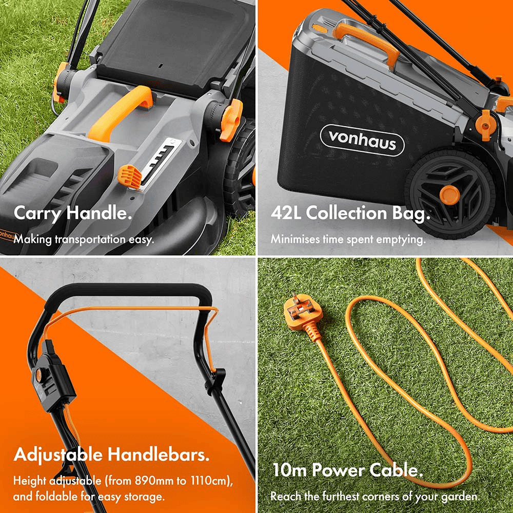 VonHaus Garden Electrical VonHaus 1600W Lawn mower - 2515382.1