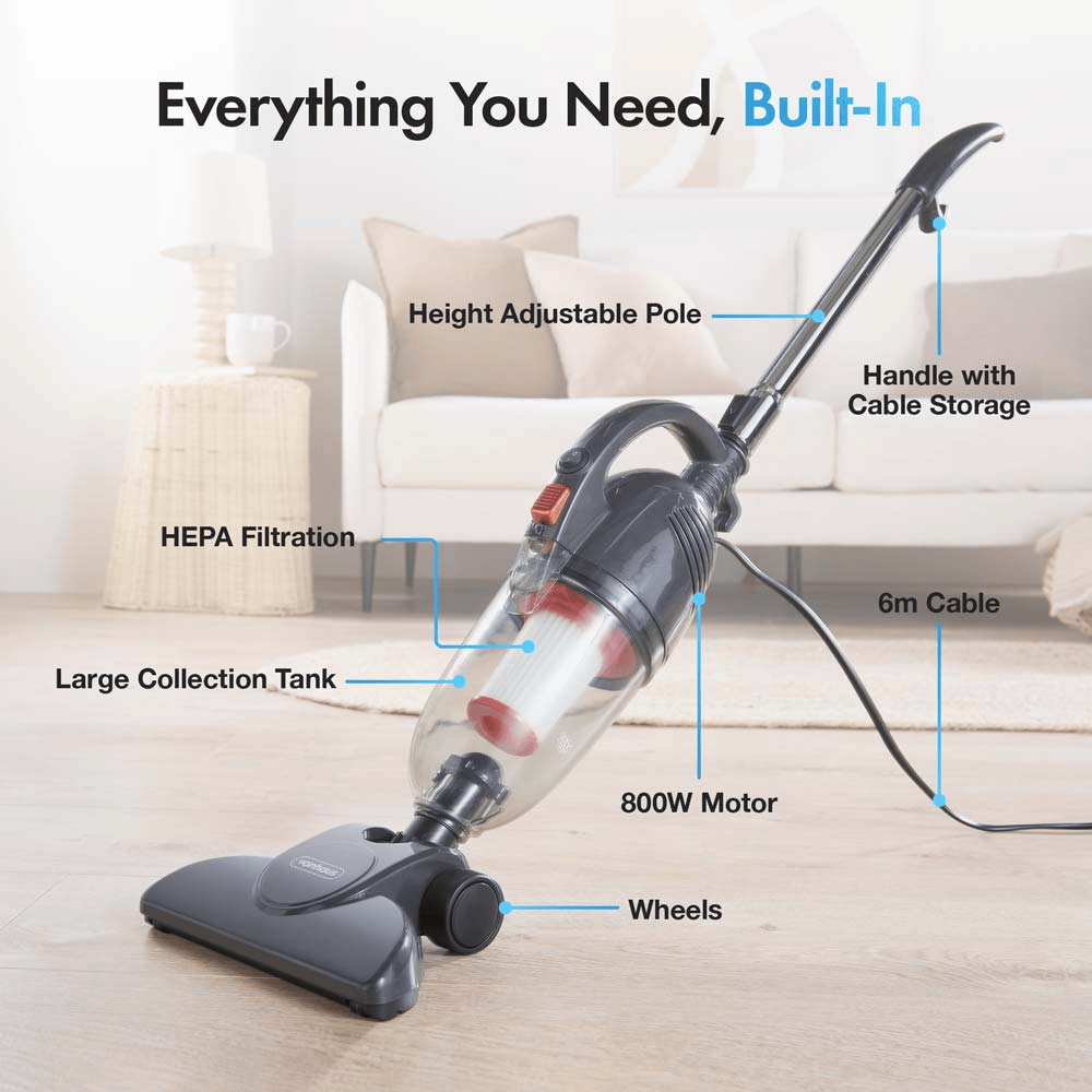 VonHaus Garden Electrical VonHaus 2 in 1 Corded 800W Stick Vacuum - 3007796