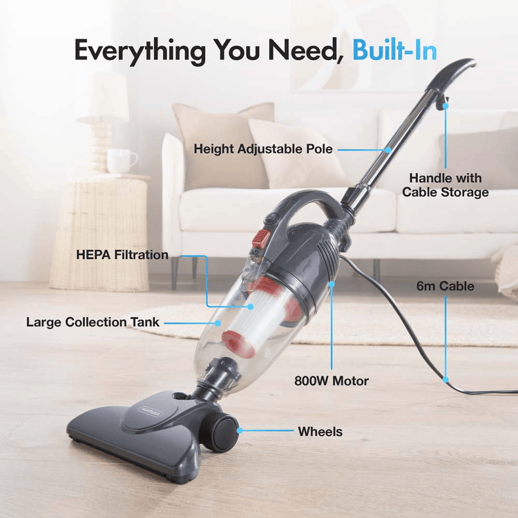VonHaus Garden Electrical VonHaus 2 in 1 Corded 800W Stick Vacuum - 3007796