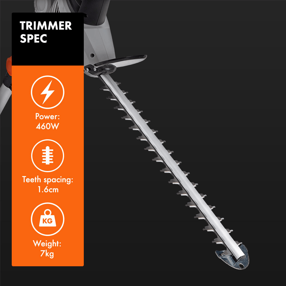 VonHaus Garden Electrical VonHaus 2 in 1 Pole Trimmer + Chainsaw - 2500263