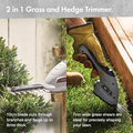 VonHaus Garden Electrical VonHaus 2500259.1 3.6V 2 in 1 Cordless Trimmer & Edger - 2500259.1