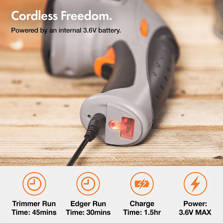 VonHaus Garden Electrical VonHaus 2500259.1 3.6V 2 in 1 Cordless Trimmer & Edger - 2500259.1