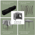 VonHaus Garden Electrical VonHaus 2m x 2m Grey Pop Up Gazebo Set 2500386