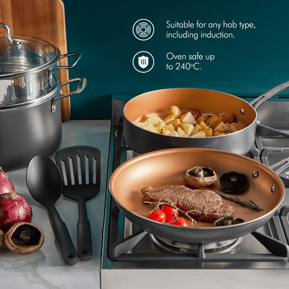 VonHaus Home Accessories VonHaus  - 11 Piece Cookware Set With Utensils - 1500089