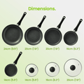 VonShef Home Accessories VonShef Granite Effect Pans - 8 Piece Set - 1013228