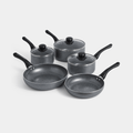 VonShef Home Accessories VonShef Granite Effect Pans - 8 Piece Set - 1013228