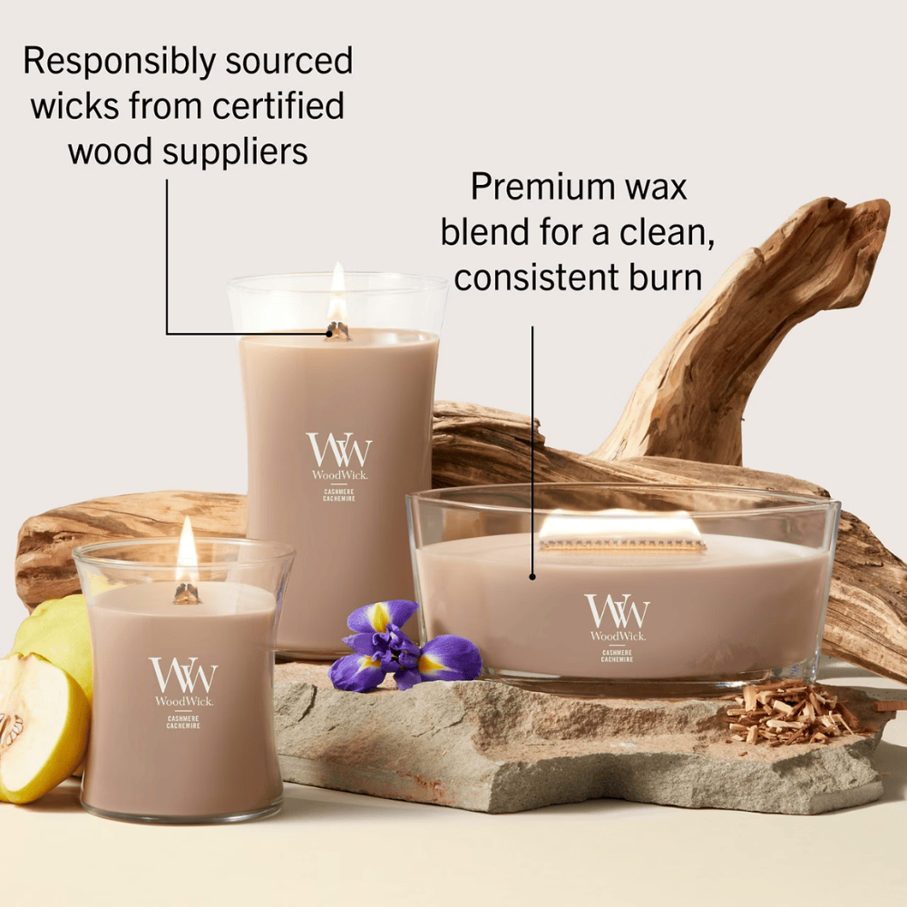 Woodwick Candle Woodwick Cashmere Large Hourglass Candle