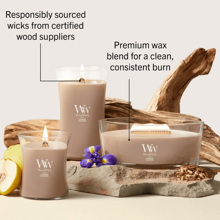 Woodwick Candle Woodwick Cashmere Large Hourglass Candle