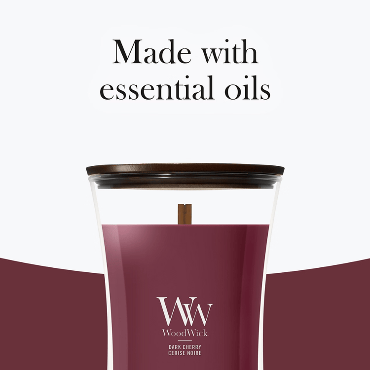 Woodwick Candle Woodwick Dark Cherry Large Hourglass Candle