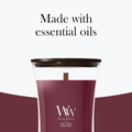 Woodwick Candle Woodwick Dark Cherry Large Hourglass Candle