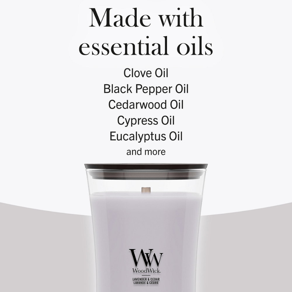 Woodwick Candle Woodwick Lavender & Cedar Large Hourglass Candle